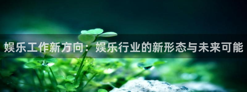星辉平台分红代理计划：娱乐工作新方向：娱乐行业的新形态与未来可能